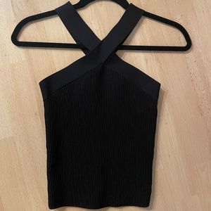 Aritzia Babaton Sculpt Knit Criss Cross Tank